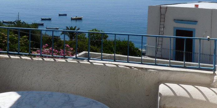 Casa in affitto pecorini Mare, il panorama dalla terrazza